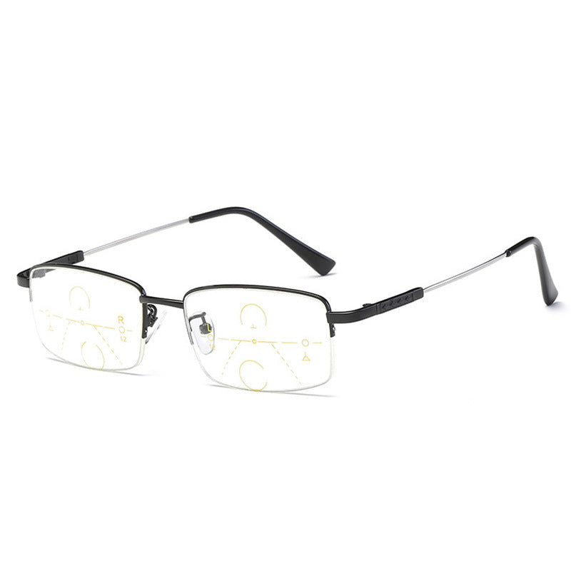 Glosrity Titanium progressive far and near dual-use reading glasses-IT